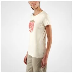 FJÄLLRÄVEN Fjällräven - Women's Arctic Fox Print - T-shirt -Armedangels Fashion Shop fjaellraeven womens arctic fox print t shirt detail 4