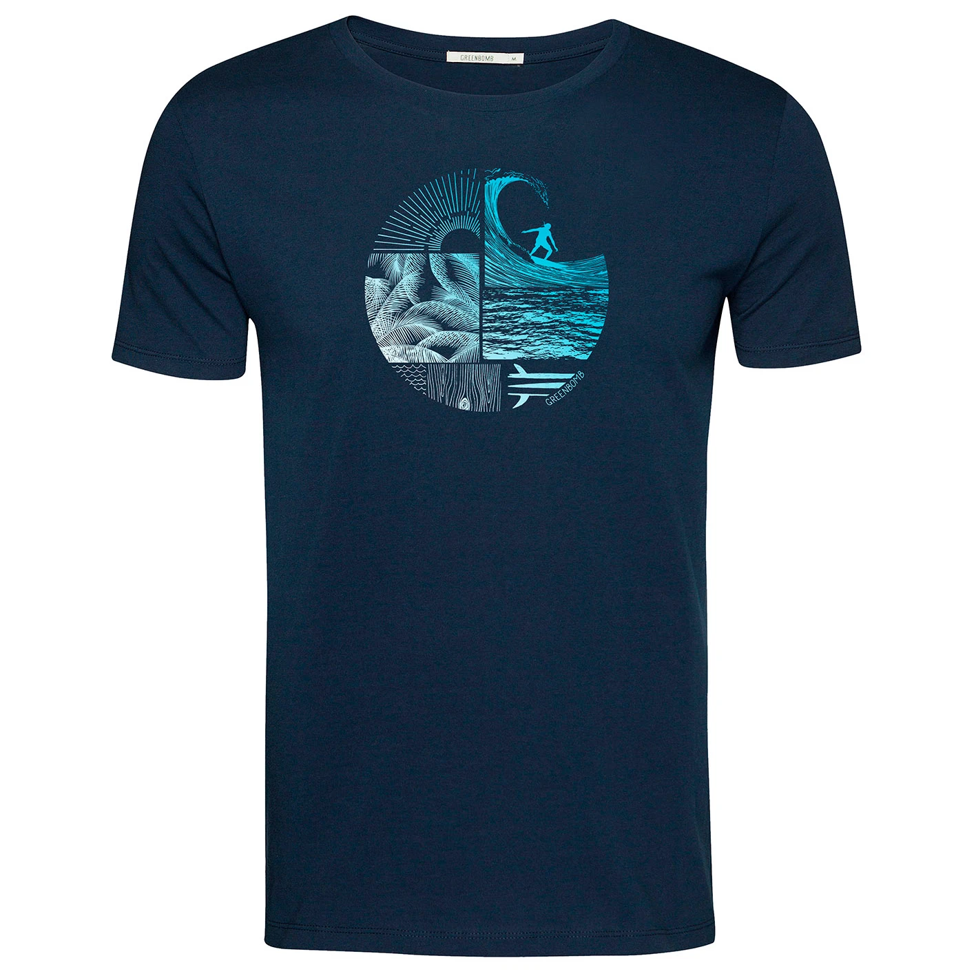 GreenBomb - Nature Waves Circle Guide - T-shirt 3 GreenBomb - Nature Waves Circle Guide - T-shirt