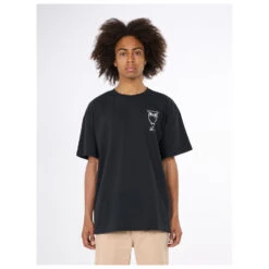 KnowledgeCotton Apparel - Loose Camp Front Print T-Shirt - T-shirt -Armedangels Fashion Shop knowledgecotton apparel loose camp front print t shirt t shirt detail 3