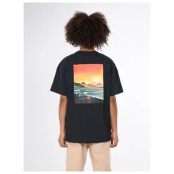 KnowledgeCotton Apparel - Loose Camp Front Print T-Shirt - T-shirt -Armedangels Fashion Shop knowledgecotton apparel loose camp front print t shirt t shirt detail 4