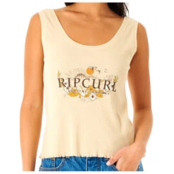 Rip Curl - Women's Oceans Together Ribbed Tank - Tank Top -Armedangels Fashion Shop rip curl womens oceans together ribbed tank tank top 1