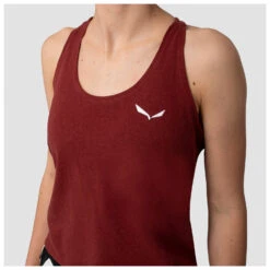 Salewa - Women's Lavaredo Hemp Crop Tanktop - Tank Top -Armedangels Fashion Shop salewa womens lavaredo hemp crop tanktop tank top detail 5