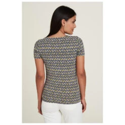 Tranquillo - Women's Gathered Neck Jersey-Shirt S/S -Armedangels Fashion Shop tranquillo womens gathered neck jersey shirt s s detail 4