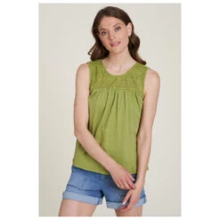 Tranquillo - Women's Lace Jersey-Top -Armedangels Fashion Shop tranquillo womens lace jersey top detail 3