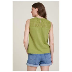 Tranquillo - Women's Lace Jersey-Top -Armedangels Fashion Shop tranquillo womens lace jersey top detail 4